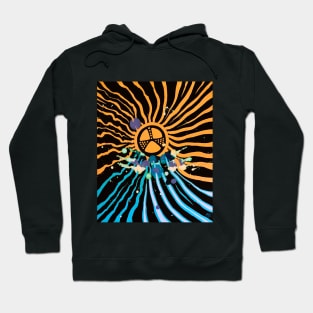 Plaintive Sun Orange Hoodie